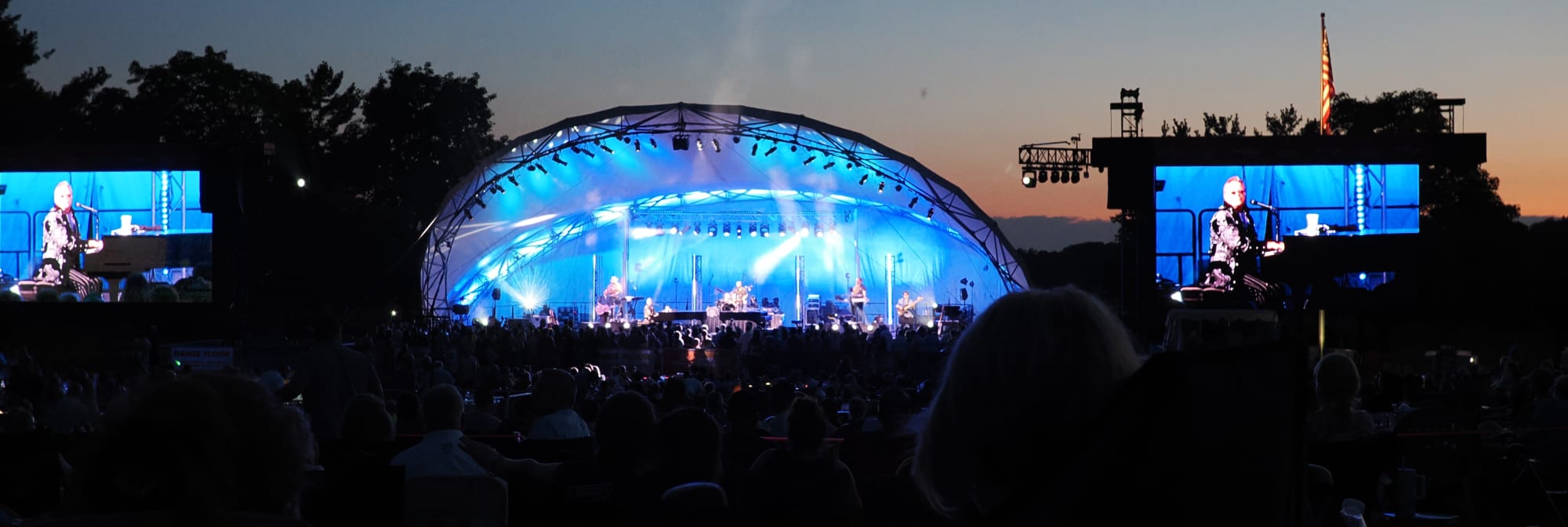outdoor concert venue at sunset Shreveport